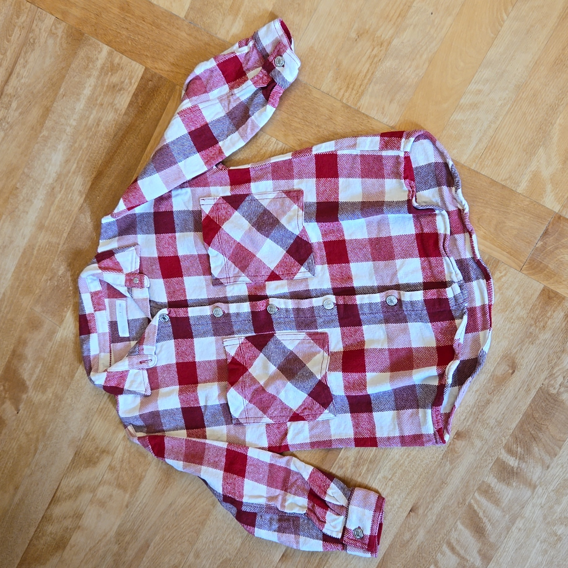 Warm Zara Girls Size 7 Plaid Shirt Jacket